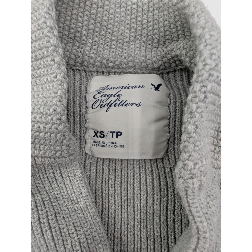 American Eagle Outfitters Kids Girls Gray Button Front Cardigan Sweater XS TP - Picture 5 of 10